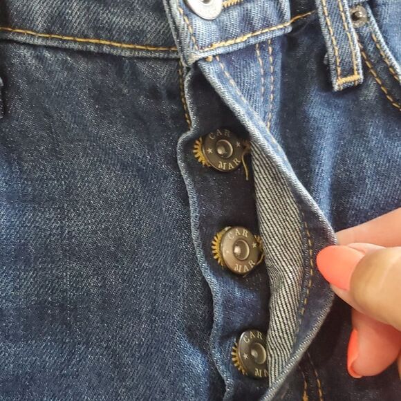 Carmar Chara Emelia Jean Cropped 100% Cotton, Relaxed Fit Straight Leg, SIZE 25 - Picture 5 of 10